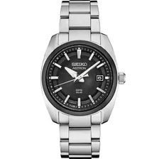 New Seiko Astron GPS Solar Stainless Steel Black Dial Mens Watch SSJ005