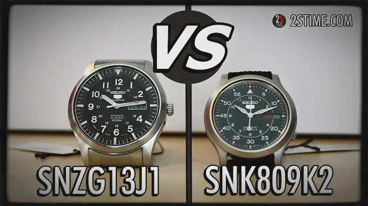SEIKO 5 Military Automatic Models | SNZG13J1 vs SNK809K2