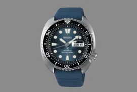 Seiko SE Save the Ocean Dark Manta Ray King Turtle Diver's Men's Rubber Strap Watch SRPF77K1