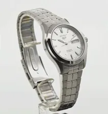🛍 Мужские автоматические часы Seiko 5 SNKK87K1, циферблат, белый ремешок, стальной ремешок, модель 5 snk87k1, белый циферблат, стальной ремешок