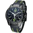 Seiko Sportura Chronograph Leather Strap Mens Watch SNAE97P1