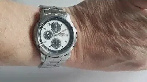 Seiko panda 7t92 obfo 40mm chronograph