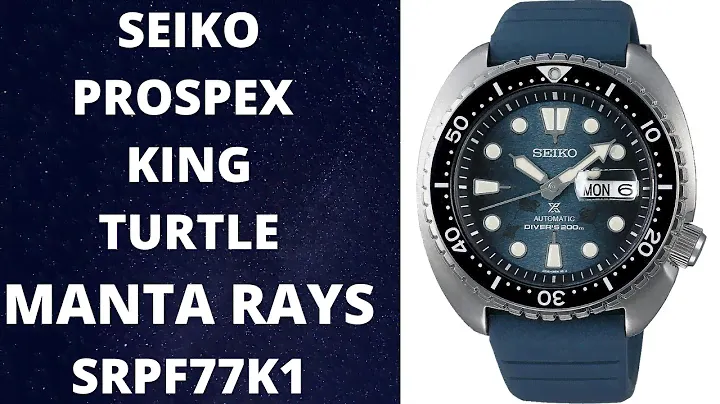SEIKO KING TURTLE SAVE THE OCEAN MANTA RAYS