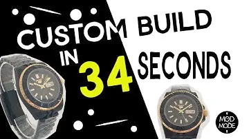Custom Black and Gold Submariner x YachtMaster x Seiko Build Seiko Mod