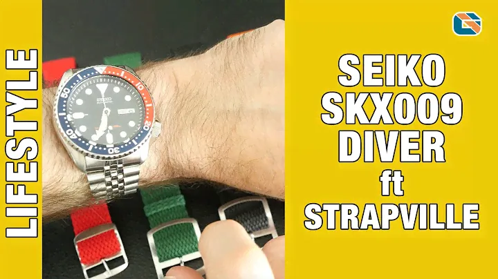 Seiko SKX009 Diver Watch Reveal ft Strapville Perlon Straps • Watches Up Close & Personal