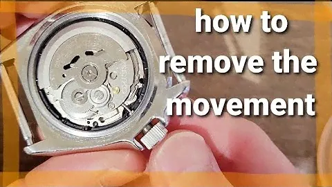 Gkimmy how to] how to remove the movement from the watch case. demonstration with a Seiko SKX