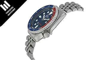 Seiko SKX009 Automatic Pepsi Dial Stainless Steel 200m Diver Watch SKX009K2