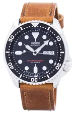 Seiko Автоматическая Divers Ratio Коричневый кожаный SKX007J1-LS9 200M Мужские часы