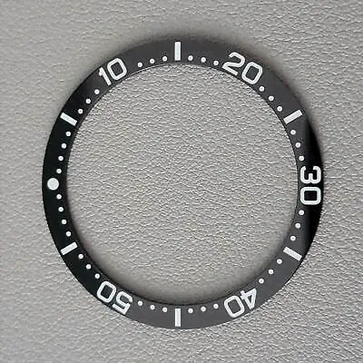 SEIKO SKX007 SKX009 CERAMIC Bezel Insert Black SKX (62mas style) Flat C3