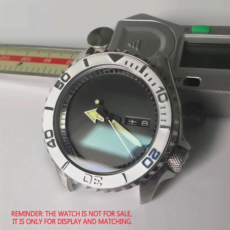 Черные детали циферблата часов Подходят для Seiko Skx007 Skx009 SPRD Fit sports NH35A NH36A 4R, 6R-0