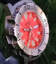 Automatic Sea Monster Watch Norsk Diver seiko nh36a movement Orange